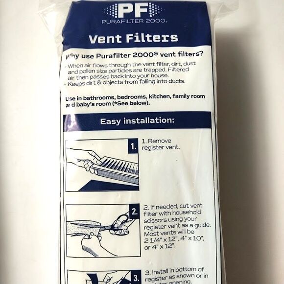 3-12 Packs of Purafilter 2000 Vent Filters 4'X12" New Sealed - Picture 5 of 6